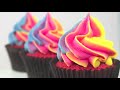 Easy Rainbow Frosting Swirl Technique for Cupcakes! - A Cupcake Addiction How To Tutorial