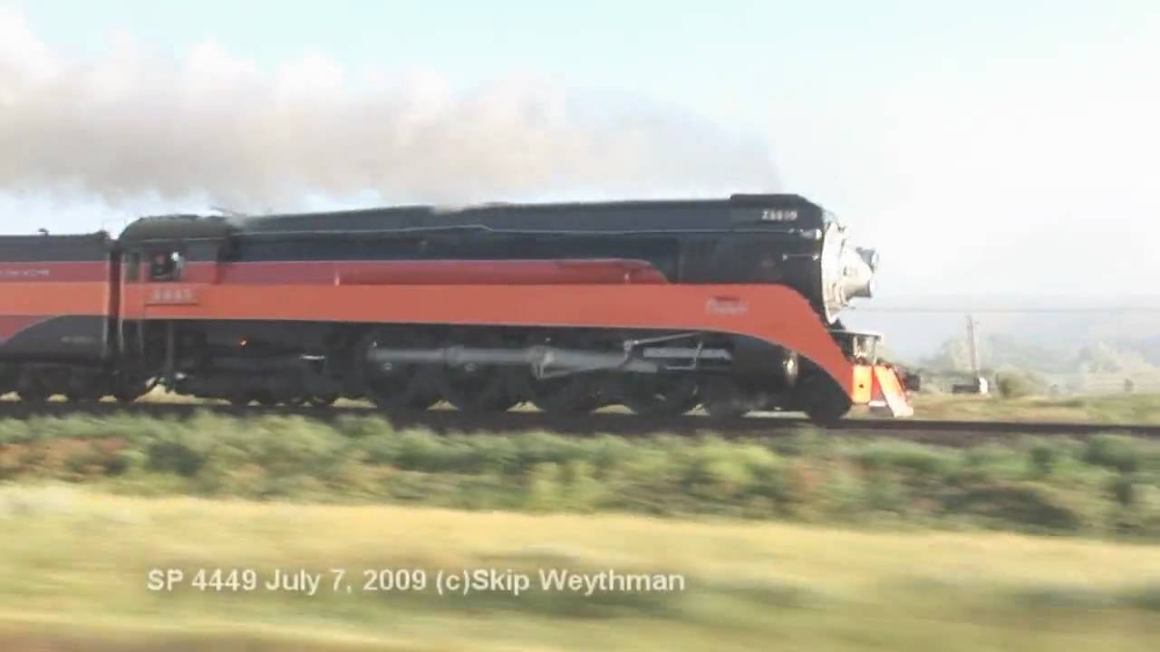 Southern Pacific 4449 steams through Montana and up Mullan 