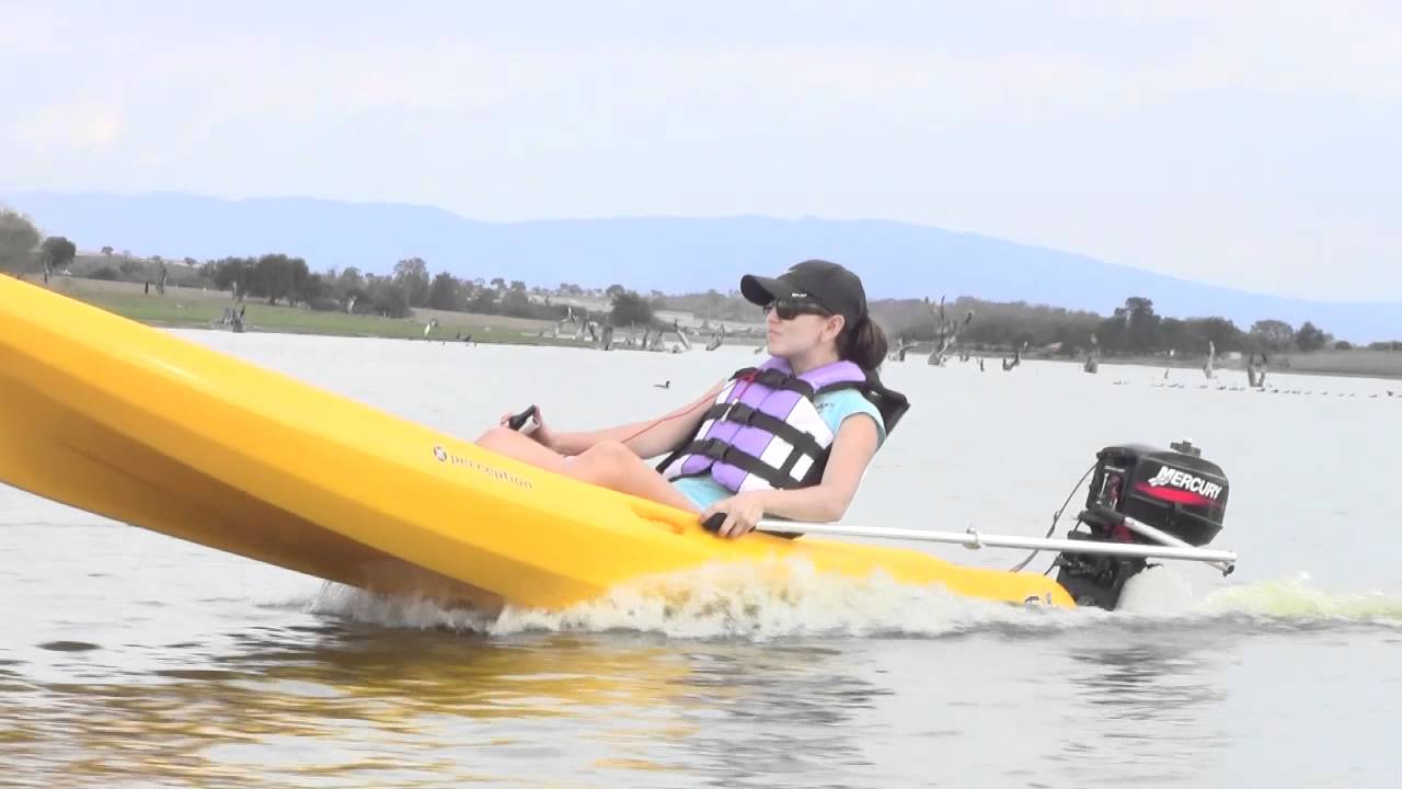 Powerkayak Kayak Motorizado - Motorized Outboard Motor Kayak - YouTube