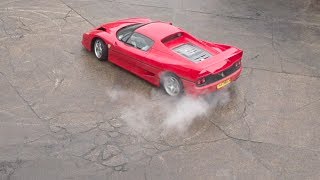 Ferrari F50 in motion - High speed camera