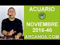 Video Horscopo Semanal ACUARIO  del 6 al 12 Noviembre 2016 (Semana 2016-46) (Lectura del Tarot)