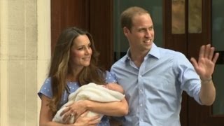 First glimpse of the royal baby