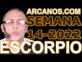 Video Horscopo Semanal ESCORPIO  del 27 Marzo al 2 Abril 2022 (Semana 2022-14) (Lectura del Tarot)