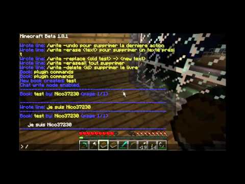 Minecraft TUTO-Les plugins de Nico-BookWorm [FR] (écrire dans les ...