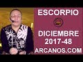Video Horscopo Semanal ESCORPIO  del 26 Noviembre al 2 Diciembre 2017 (Semana 2017-48) (Lectura del Tarot)