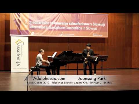 Joonsung Park - Nova Gorica 2013 - Johannes Brahms: Sonata Op 120 Num 2 1st Mov