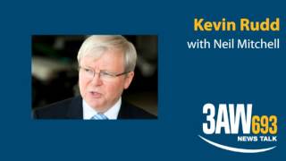 Kevin Rudd with Neil Mitchell