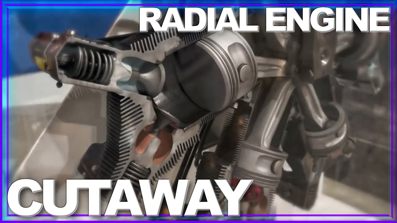 How a Radial Engine Works - Amazing "Cutaway in Motion" - YouTube