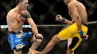 ANDERSON SILVA -  FRATURA A CANELA -  UFC 168 - CÂMERA LENTA