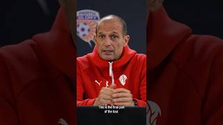 Coach Allegri discusses tomorrow's friendly v Perth Glory | #shorts