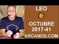 Video Horscopo Semanal LEO  del 8 al 14 Octubre 2017 (Semana 2017-41) (Lectura del Tarot)