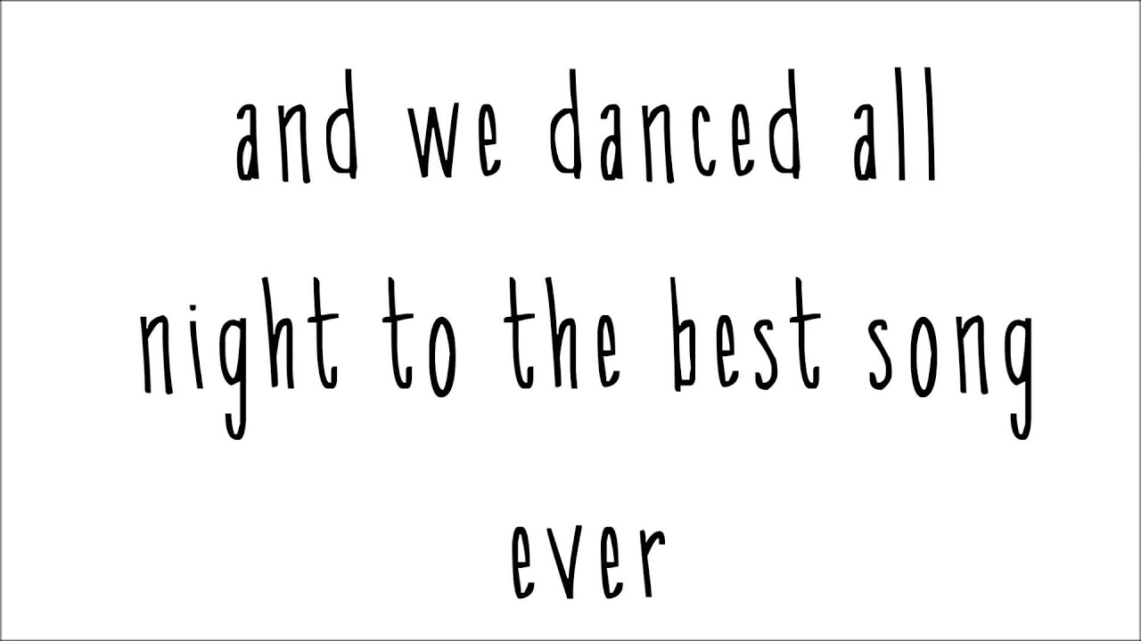One Direction - Best Song Ever (Official Lyrics Video) - YouTube