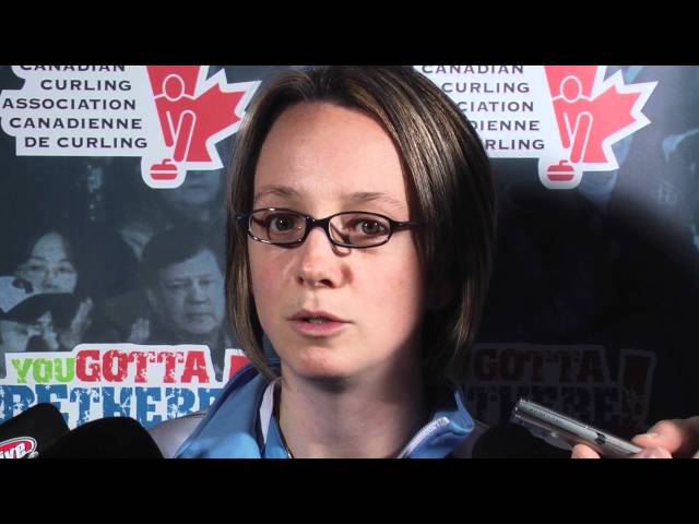 2012 Scotties Tournament of Hearts Draw 13 Media Scrum