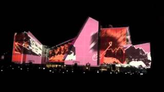 Inaugurazione Muse di Trento, video mapping 3D