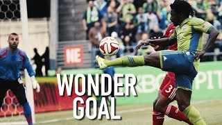 GOAL: Obafemi Martins chips in from impossible angle