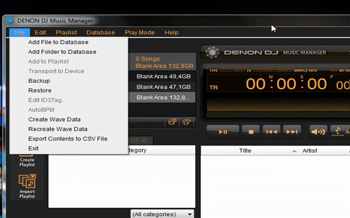 DENON MUSIC MANAGER - TUTORIAL PARA CRIAR WAVE DATA. - YouTube