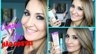 Comprei, Testei e Não gostei ( Products I regret buying)