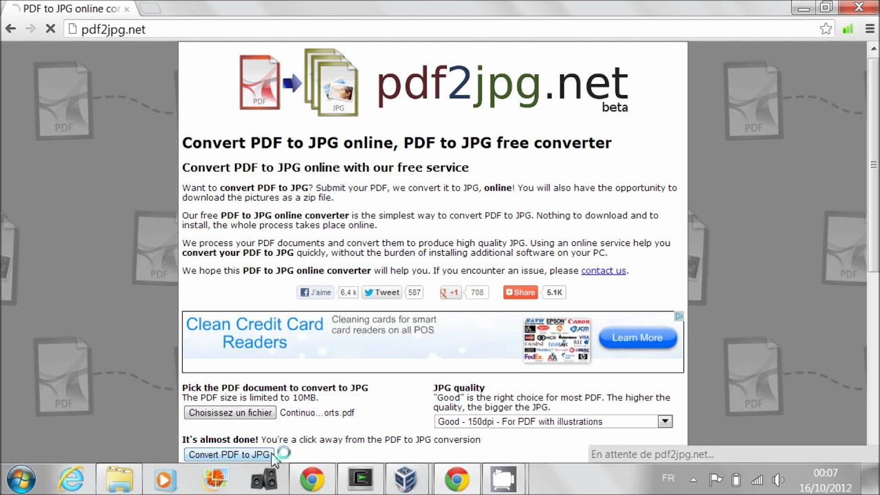 Convert PDF to JPG with Pdf2Jpg.net - YouTube