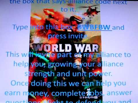 world war ipod cheat code