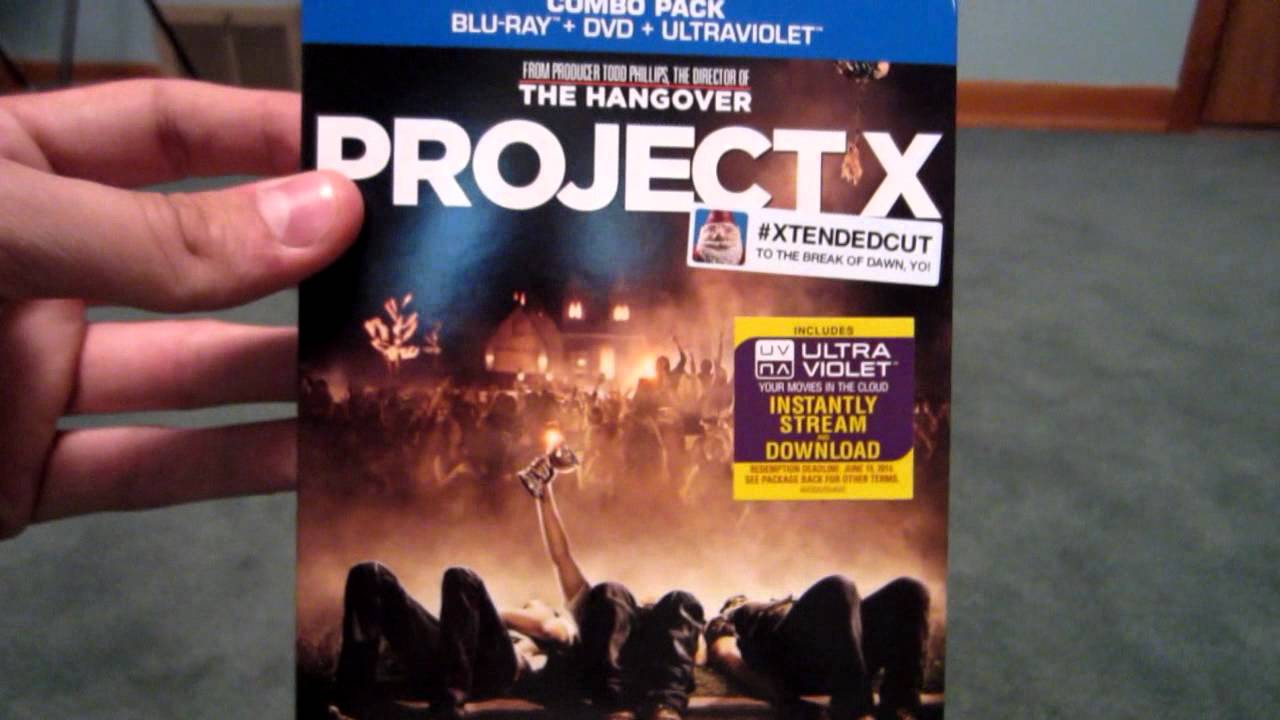 Project X Blu Ray Combo Pack Unboxing - YouTube