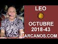 Video Horscopo Semanal LEO  del 21 al 27 Octubre 2018 (Semana 2018-43) (Lectura del Tarot)