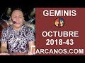 Video Horscopo Semanal GMINIS  del 21 al 27 Octubre 2018 (Semana 2018-43) (Lectura del Tarot)