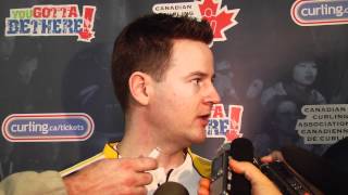 2012 Tim Hortons Brier Page Playoff 1 vs 2 Media Scrum