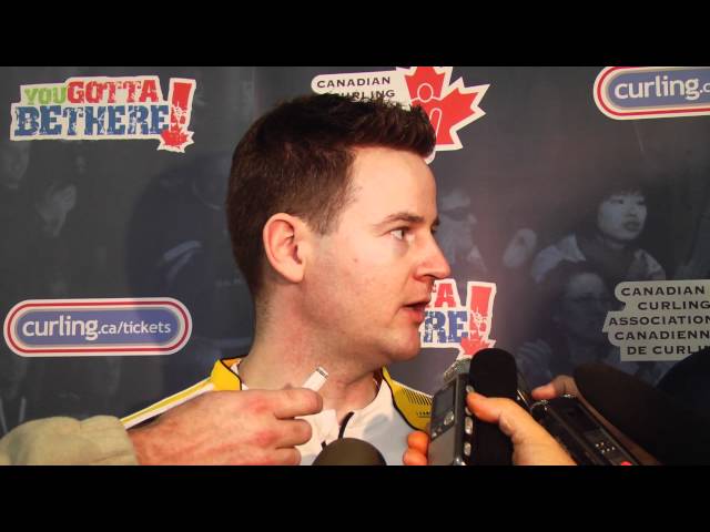 2012 Tim Hortons Brier Page Playoff 1 vs 2 Media Scrum