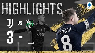 Juventus 3-1 Sassuolo | Danilo, Ramsey & CR7 Seal Important Win | Serie A Highlights