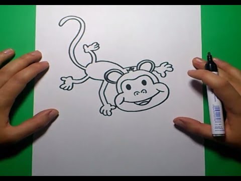 Como dibujar un mono paso a paso 4 