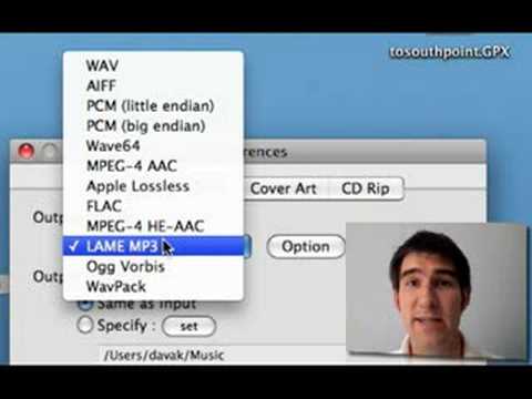 OS X: Convert Flac Files to MP3 for iTunes/iPod - YouTube