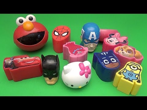 Surprise Egg Opening Memory Game for Kids! Batman Hello Kitty Disney Spider-Man PJ Masks!