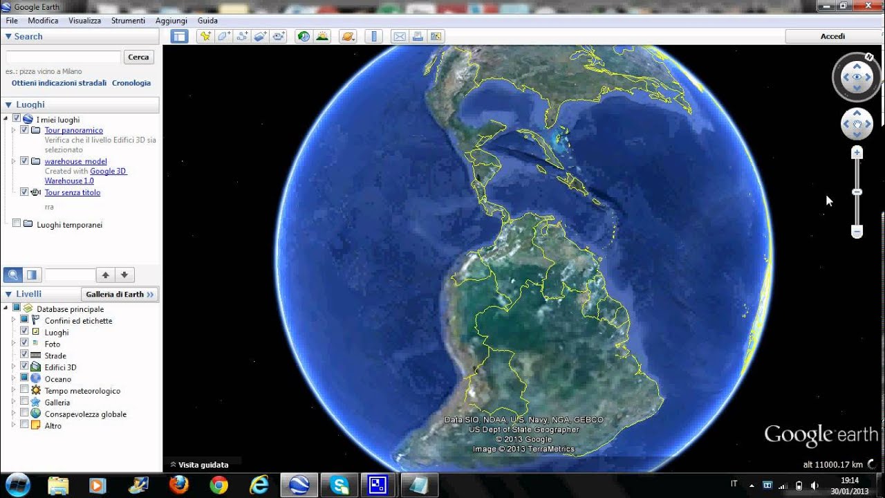 come scaricare google earth gratis - YouTube