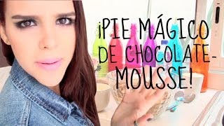 ¡PIE MÁGICO DE CHOCOLATE - MOUSSE! (Fácil y sin horno) ♥Yuya