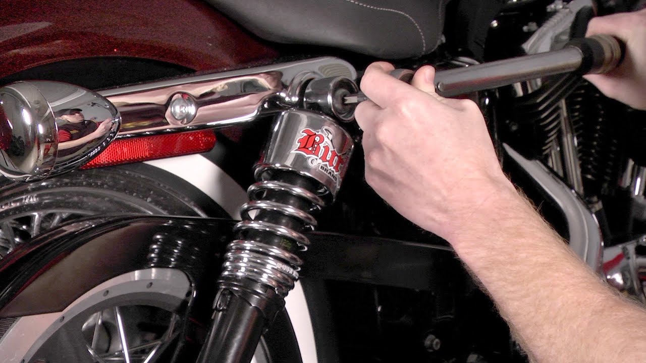 How to Install Rear Shocks on a HarleyDavidson by J&P Cycles YouTube