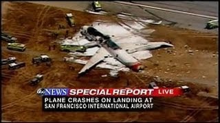 Asiana Airlines flight crashes while landing at San Francisco airport