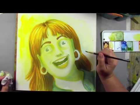 I test out the new QOR watercolours from Golden paints.
They've got a special new "AQUAZOL" binder in them that allows for a higher pigment load, more intense colours, thicker application without flaking and cracking and also the ability to us