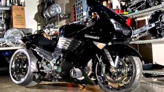 ZX14R FAT TIRE KITS BY ALL THINGS CHROME 615 431 2294 - YouTube