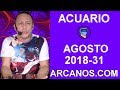 Video Horscopo Semanal ACUARIO  del 29 Julio al 4 Agosto 2018 (Semana 2018-31) (Lectura del Tarot)