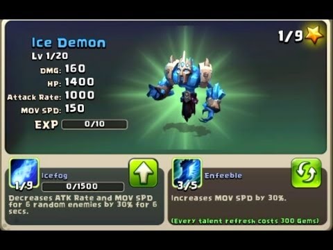 Castle Clash Hero Ice Demon