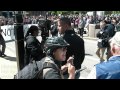 NATO Chicago Protester Interrupts Live Shot