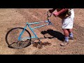 Bicycle Garden Plow home made