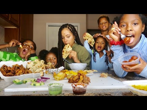 MUKBANG w/ some delish Indian Food..Jerm Got Bit By A Dog