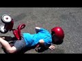 Funny fails on a baby bike