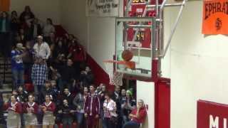 Insane Finish to Regulation HS Basketball Game (Ball Stuck on top of Rim)