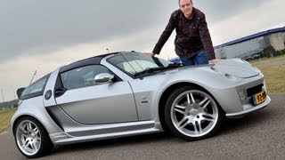 Op de rollenbank - Smart Roadster Brabus