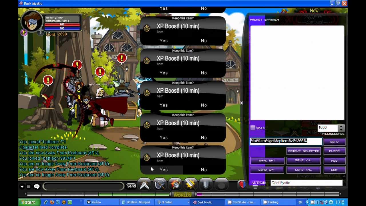 boot dark mistic aqw