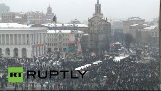 Спецназ блокировал лагерь протестующих на Майдане