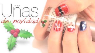 Diseños de uñas para navidad