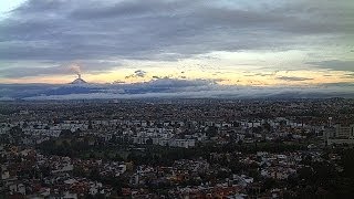 Volcán Popocatépetl y Puebla 7 de julio 2013